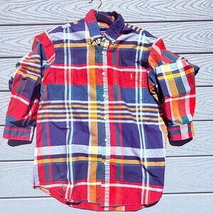 Polo Ralph Lauren Men's Shirt Oxford Long Sleeve Plaid